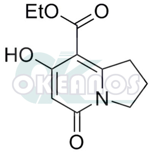 7-hydroxy-5-oxo-1,2,3,5-tetrahydroindolizine -8-carboxylate ethyl