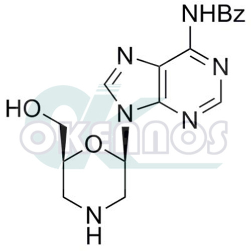 N-[9-[(2R,6S)-6-(hydroxymethyl)-2-morpholinyl]-9H-purin-6-yl]- Benzamide