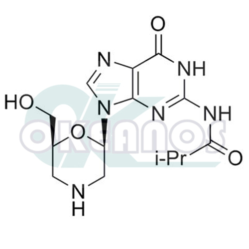 N-[6,9-dihydro-9-[(2R,6S)-6-(hydroxymethyl)-2-morpholinyl]-6-oxo-1H-purin-2-yl]-2-methyl-Propanamide