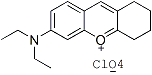 6-(diethylamino)-1,2,3,4-tetrahydroxanthylium perchlorate